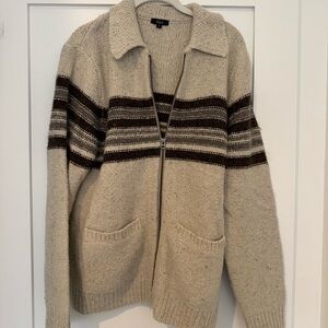 Rails Seldon Zip Sweater in Oat